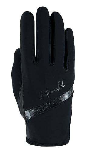 Roeckl Sports Reithandschuh Lorraine, Ladies Sommer Handschuh, Schwarz 7 von Roeckl