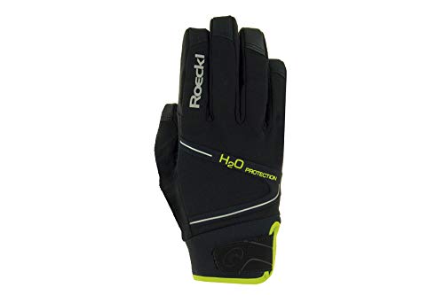 Roeckl Herren Rhone Handschuhe, schwarz/Gelb (002), 8 von Roeckl