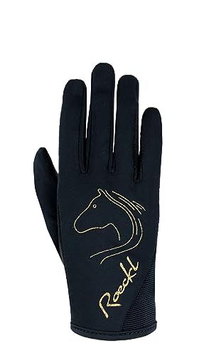 Roeckl Sports Reithandschuh Tryon, Kids Sommer Handschuh, Schwarz/Gold 3 Roeckl Sports Reithandschuh Tryon, Kids Sommer Handschuh, Schwarz/Gold 3 von Roeckl