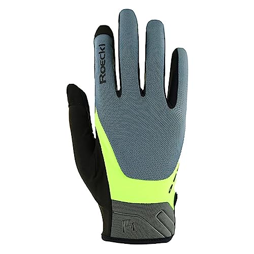 Roeckl Mori 2 Fahrrad Handschuhe lang grau/gelb 2024: Größe: 9 von Roeckl