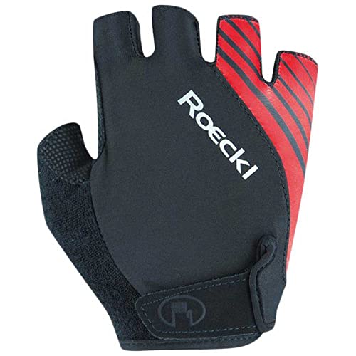 Roeckl Naturns Fahrrad Handschuhe kurz schwarz/rot 2022: Größe: 7 von Roeckl