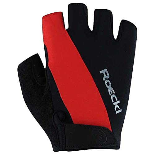 Roeckl Nurri Fahrrad Handschuhe kurz schwarz/rot 2022: Größe: 7 von Roeckl SPORTS