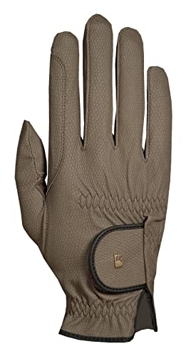 Roeckl ROECK-Grip Handschuh, Unisex, Reithandschuh, Khaki, Größe 10,5 von Roeckl