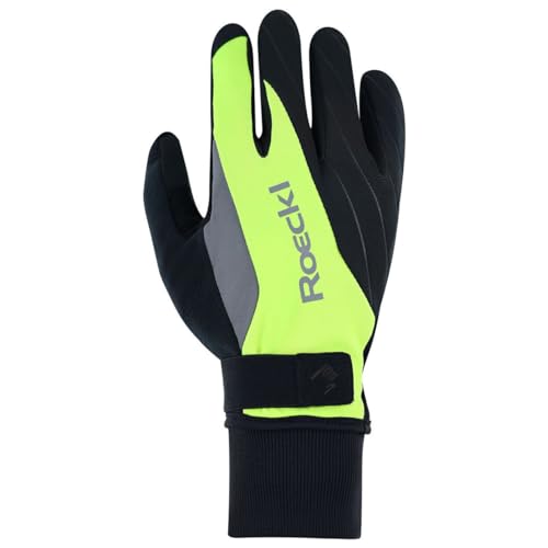 Roeckl Ravensburg 2 Winter Fahrrad Handschuhe lang Fluo gelb/schwarz 2024: Größe: 9.5 von Roeckl