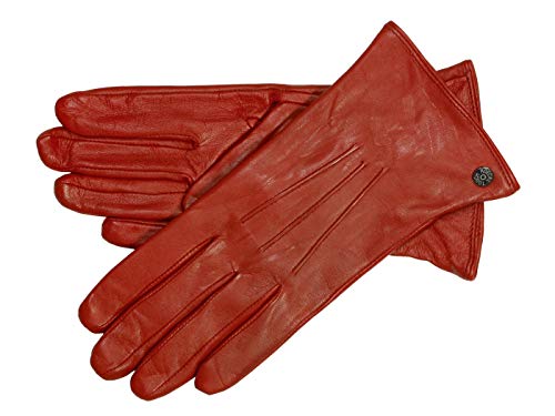 Roeckl Smart Classic Nappa Damenhandschuh mit Touchfunktion - Rot (445) - 19 cm (7) von Roeckl