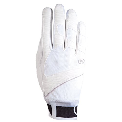 Roeckl Sports Handschuh -Milton, Unisex Reithandschuhe, Bund dehnbar, Weiß Größe 8,5 von Roeckl