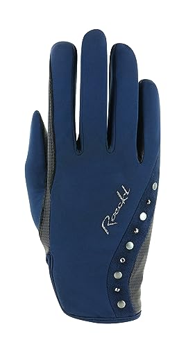 Roeckl Sports Reithandschuh JARDY, Ladies Winter Handschuh, Blau 6.5 von Roeckl