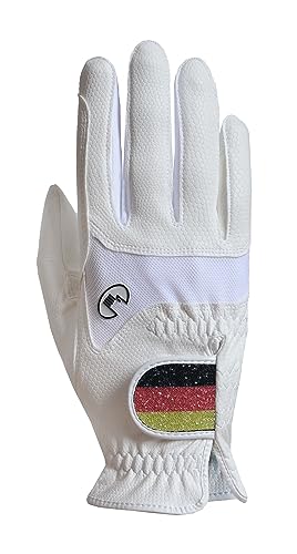 Roeckl Sports Reithandschuh Maryland, Turnier Sommer Handschuh, Weiß/Deutschland 7 Roeckl Sports Reithandschuh Maryland, Turnier Sommer Handschuh, Weiß/Deutschland 7 von Roeckl