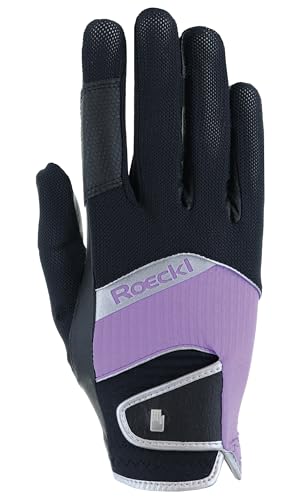 Roeckl Sports Reithandschuh Millero, Freizeit Sommer Handschuh, Schwarz/Lila 7.5 Roeckl Sports Reithandschuh Millero, Freizeit Sommer Handschuh, Schwarz/Lila 7.5 von Roeckl