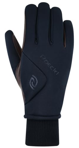 Roeckl Sports Reithandschuh WILA GTX, Freizeit Winter Handschuh, Schwarz/Klassisches Braun 7 von Roeckl