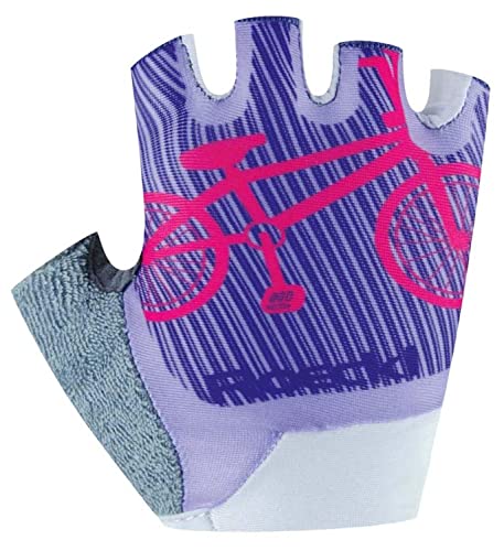 Roeckl Trapani Kinder Fahrrad Handschuhe kurz lila 2023: Größe: 3 von Roeckl