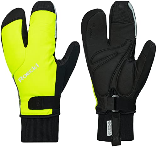 Roeckl Villach 2 Lobster Winter Fahrrad Handschuhe lang Fluo gelb 2023: Größe: 7 von Roeckl