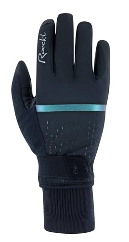 Roeckl Watou Damen Winter Fahrrad Handschuhe lang schwarz/grün 2023: Größe: 7 von Roeckl