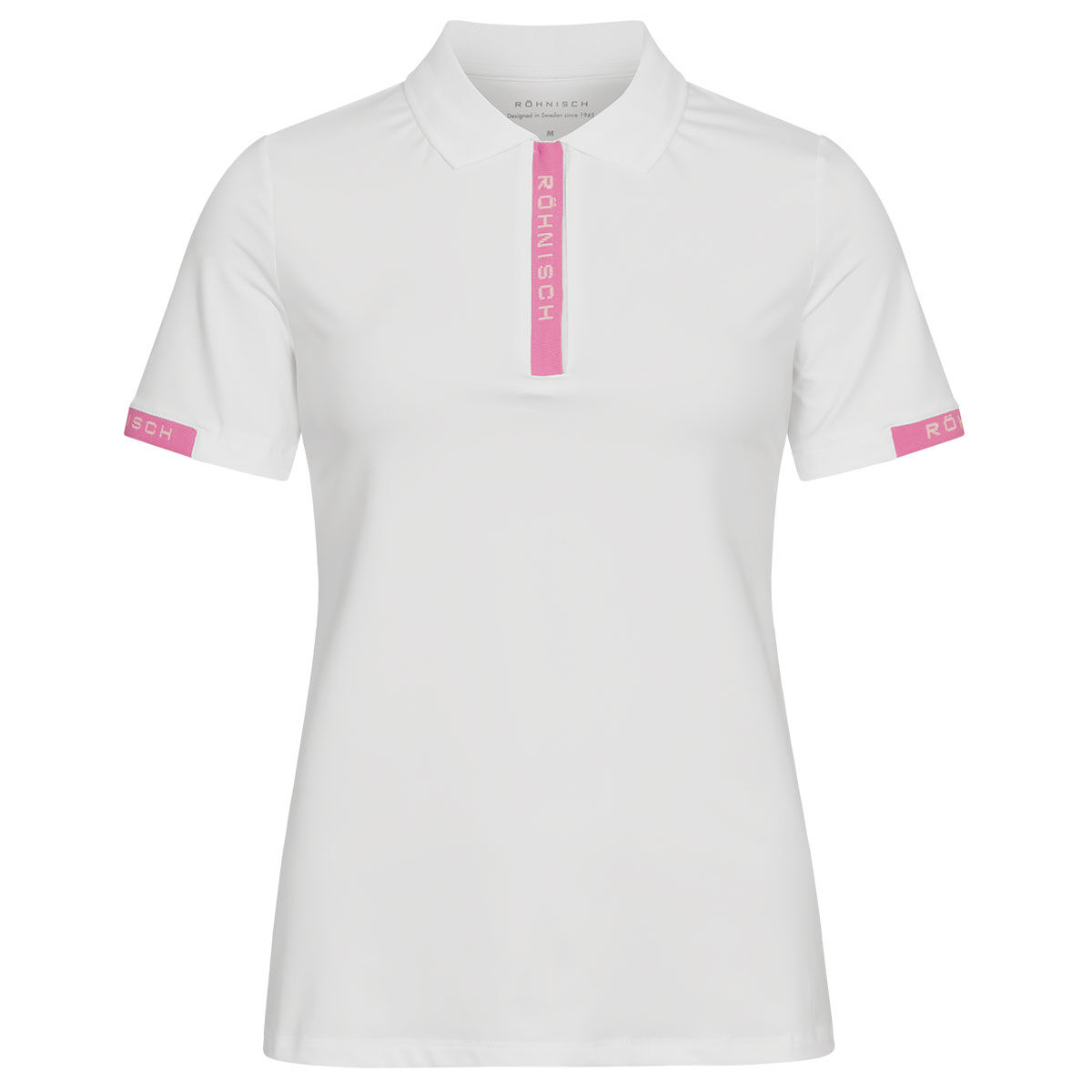 Röhnisch Womens Abby Golf Polo Shirt, Female, White, Large | American Golf von Röhnisch