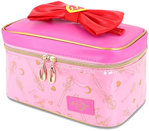 Roffatide Anime Sailor Moon Kosmetiktasche für Damen Wasserdicht Make up Tasche Reise Organizer Aufbewahrungstasche Rosa Medium von Roffatide