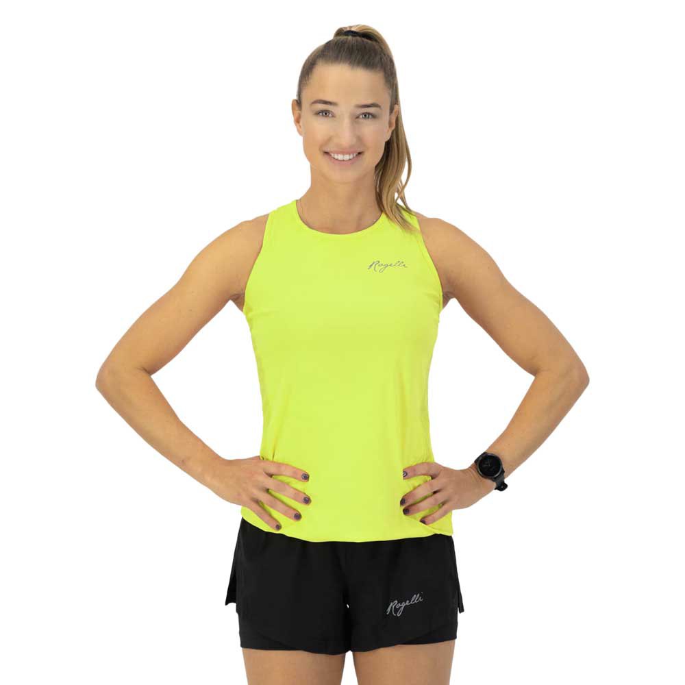 Rogelli Core Sleeveless T-shirt Gelb L Frau von Rogelli