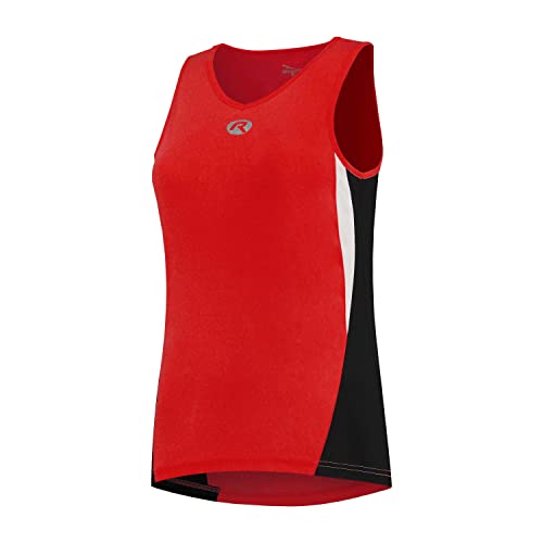 Rogelli Damen Esty Running Singlet X-Small Rot/Schwarz/Weiß von Rogelli