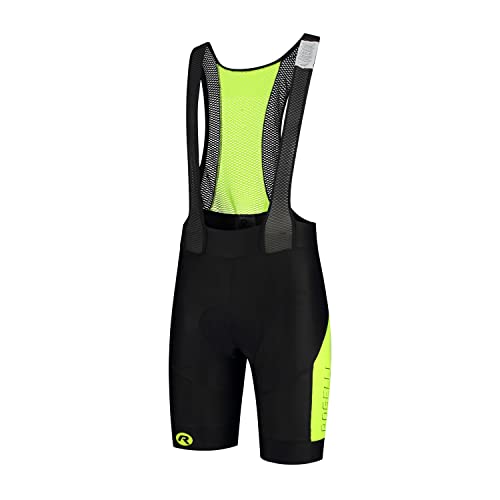 Rogelli Herren Bibshort Tyro, Black/Fluor, XL von Rogelli