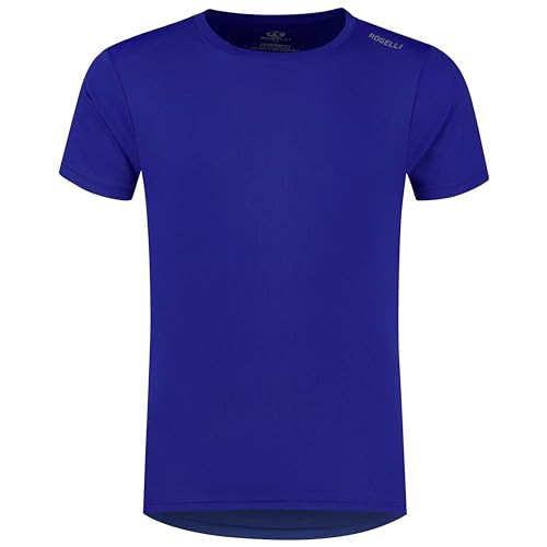 Rogelli Promo Funktionsshirt Herren Kurzarm - Laufshirt Atmungsaktiv - Sport T-Shirts - Sport Shirt - Blau - XS von Rogelli