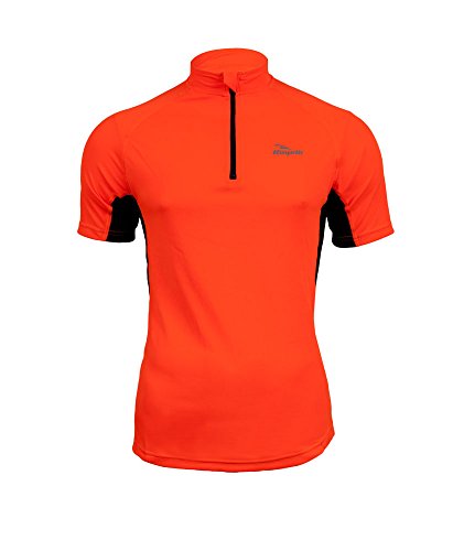 Rogelli Herren Laufshirt Kurzarm Redway, Orange/Schwarz, L von Rogelli