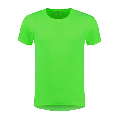 Rogelli Herren Promo Laufshirt, fluor/Grün, 128 EU von Rogelli