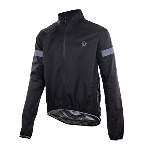Rogelli Herren Protect Rain Jacket, Black, 2XL Rogelli Herren Protect Rain Jacket, Black, 2XL von Rogelli