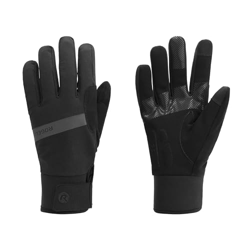 Rogelli Nova Winterhandschuhe Herren - wasserdichte Fahrradhandschuhe - Outdoor Thermo Handschuhe - mit Touchscreen Funktion - L von Rogelli