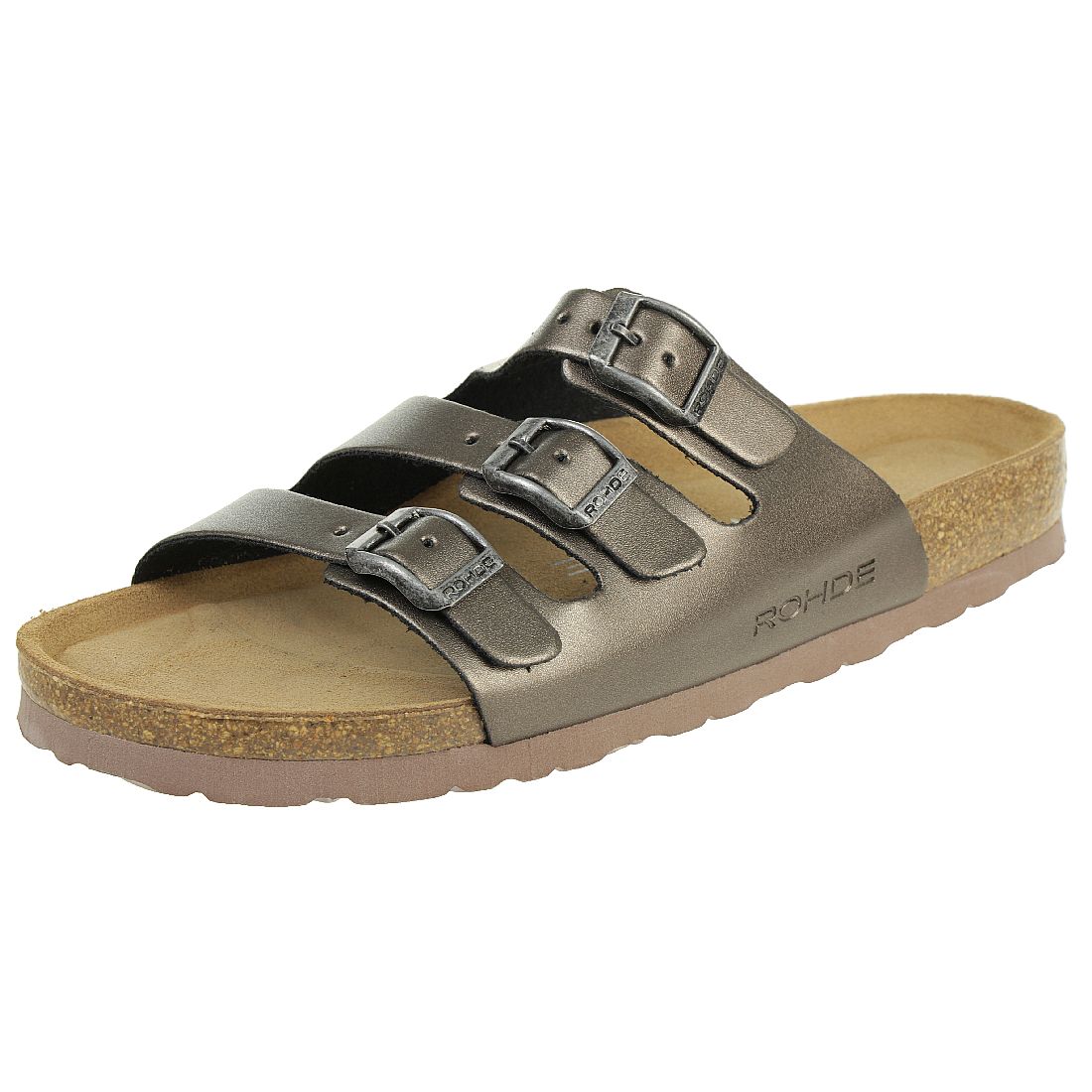 Rohde Alba Pantolette Damen Hausschuhe Sandale 5619 88 altsilber Rohde Alba Pantolette Damen Hausschuhe Sandale 5619 88 altsilber von Rohde