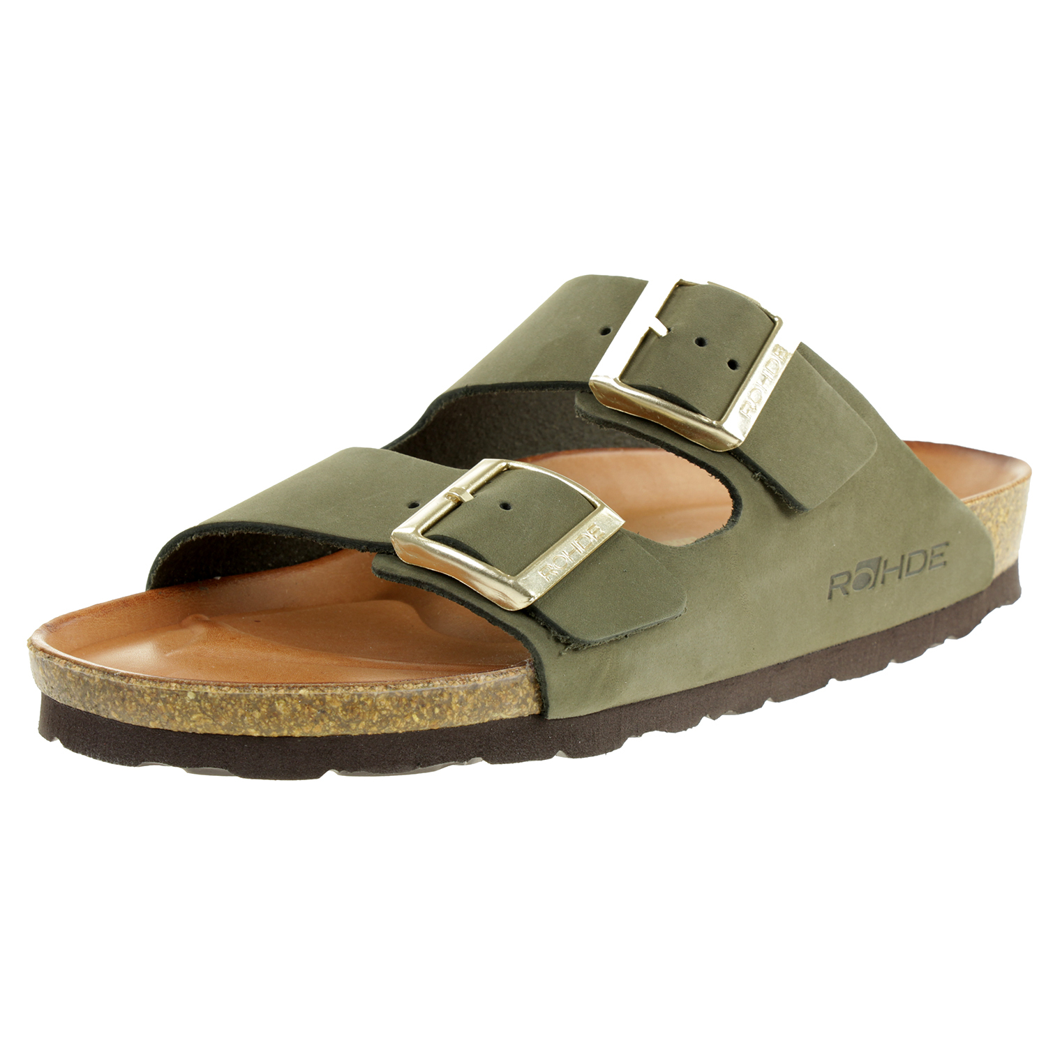 Rohde Alba Pantolette Damen Hausschuhe Leder Sandale 5650 61 Olive Rohde Alba Pantolette Damen Hausschuhe Leder Sandale 5650 61 Olive von Rohde
