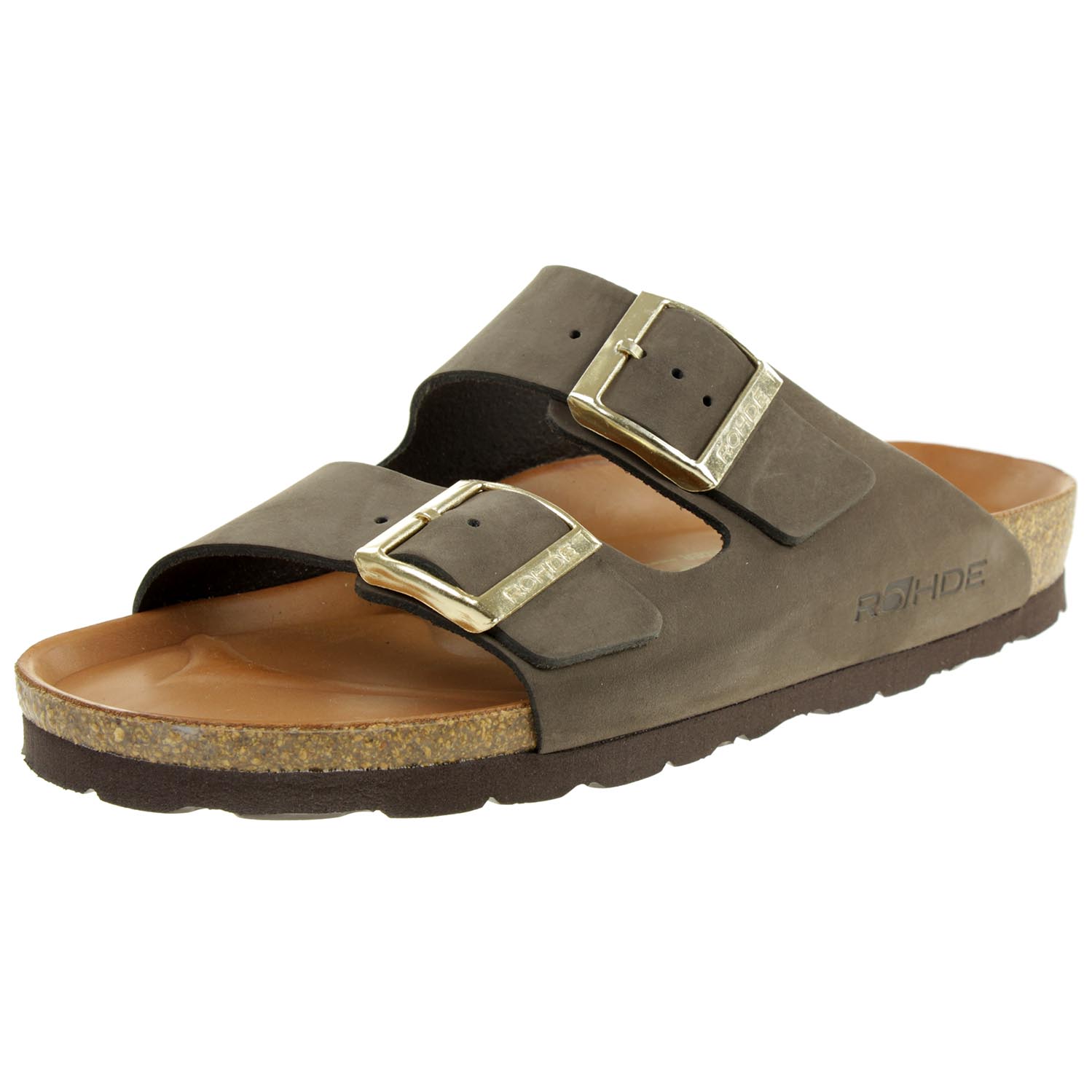 Rohde Alba Pantolette Damen Hausschuhe Sandale Leder 565014 mocca Rohde Alba Pantolette Damen Hausschuhe Sandale Leder 565014 mocca von Rohde