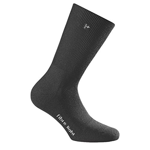 Rohner Socken Uni Trekking Fibre Light SupeR, schwarz, 42-44, 60_0391_schwarz von Rohner Socken