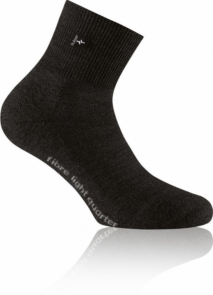 Rohner Socks Socken fibre light quarter schwarz Rohner Socks Socken fibre light quarter schwarz von Rohner Socks