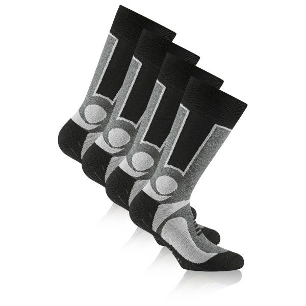 Rohner - Basic Trekking 2er Pack - Wandersocken Gr 35-38 schwarz/grau Rohner - Basic Trekking 2er Pack - Wandersocken Gr 35-38 schwarz/grau von Rohner