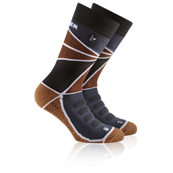 Rohner - Copper Trek L/R - Wandersocken Gr 44-46 schwarz von Rohner