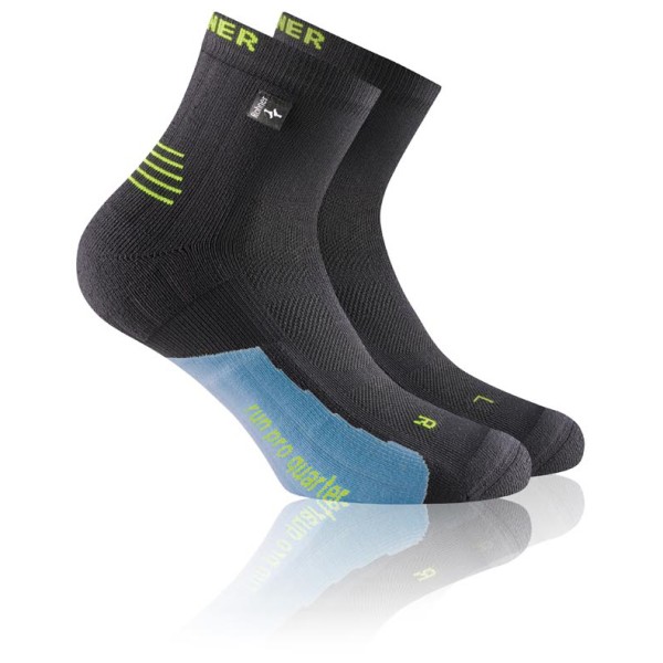 Rohner - Run Pro Quarter L/R - Laufsocken Gr 39-41 grau von Rohner