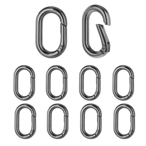 Karabinerhaken Klein 10 Stück Kleine Karabinerhaken Karabinerhaken Schwarz Oval Spring Karabinerhaken Mini Karabinerhaken Geeignet für Geldbörsenkette Reisen Wandern Angeln Camping Karabinerhaken Klein 10 Stück Kleine Karabinerhaken Karabinerhaken Schwarz Oval Spring Karabinerhaken Mini Karabinerhaken Geeignet für Geldbörsenkette Reisen Wandern Angeln Camping von Roinaid
