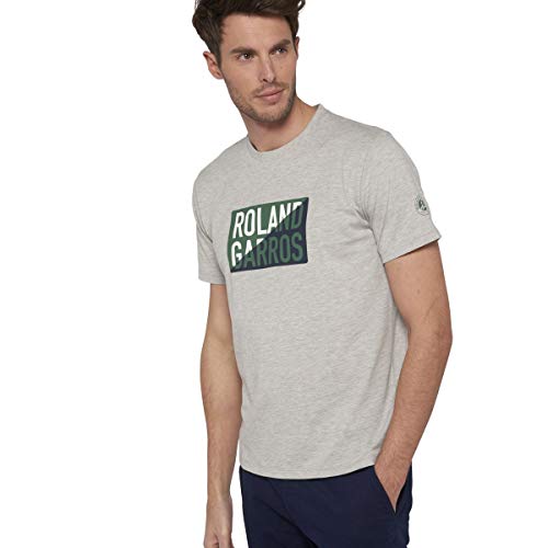 ROLAND GARROS Herren Nixon T-Shirt, grau, XS ROLAND GARROS Herren Nixon T-Shirt, grau, XS von RG ROLAND GARROS