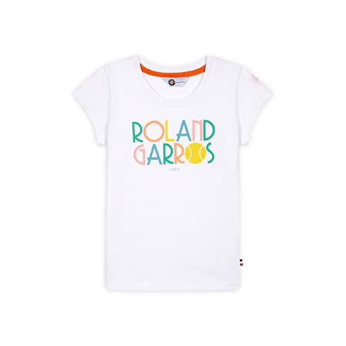 Roland Garros Mädchen Paige Enf T-Shirt, weiß, 2 Jahre von Roland
