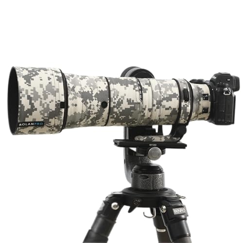 ROLANPRO Wasserdichte Linse Camouflage Mantel für Nikon Z 180-600mm F/5.6-6.3 VR Regenschutz Objektiv Schutzhülle Gewehre Fall Kleidung #UCP Wasserdicht von Rolanpro