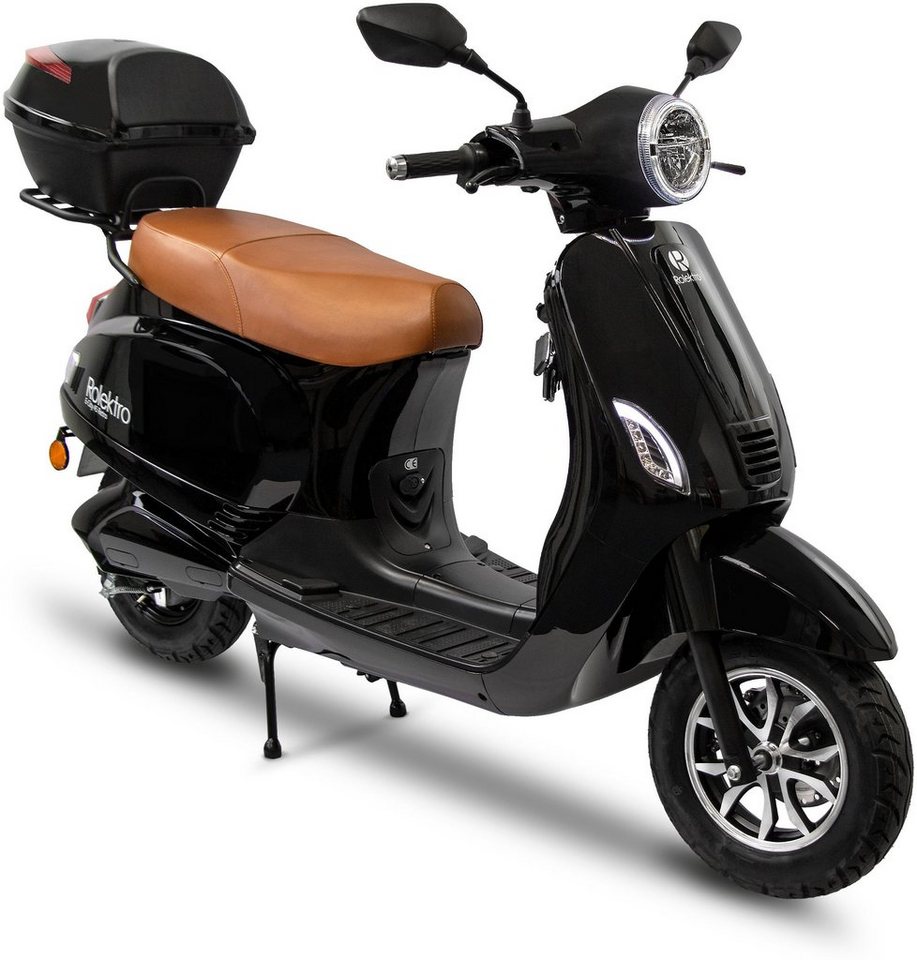 Rolektro E-Motorroller Retro 45 Lithium, V. 2021, 2000 W, 45 km/h, bis zu 70 km Reichweite, mit USB-Anschluss und integr. Alarmanlage Rolektro E-Motorroller Retro 45 Lithium, V. 2021, 2000 W, 45 km/h, bis zu 70 km Reichweite, mit USB-Anschluss und integr. Alarmanlage von Rolektro
