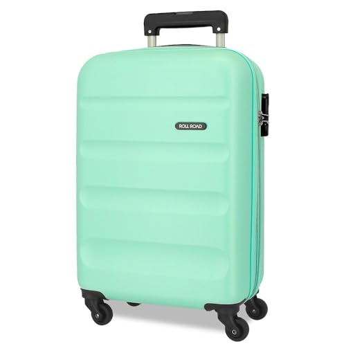 ROLL ROAD Flex Kabinenkoffer, Blau, 35 x 55 x 20 cm, Handgepäck, Air Europa, starr, ABS, Seitenkombinationsverschluss, 33 l, 2,78 kg, 4 Doppelrollen, blau, Talla única, Kabinenkoffer von Roll Road