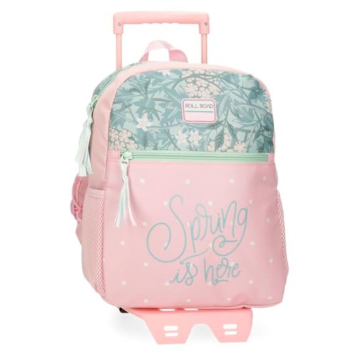 ROLL ROAD Spring is here Kabinenkoffer, Kinderkoffer, aus ABS, einem robusten und leichten Material, Rosa, Mochila 33 + carro, Rucksack 33 + Trolley ROLL ROAD Spring is here Kabinenkoffer, Kinderkoffer, aus ABS, einem robusten und leichten Material, Rosa, Mochila 33 + carro, Rucksack 33 + Trolley von Roll Road