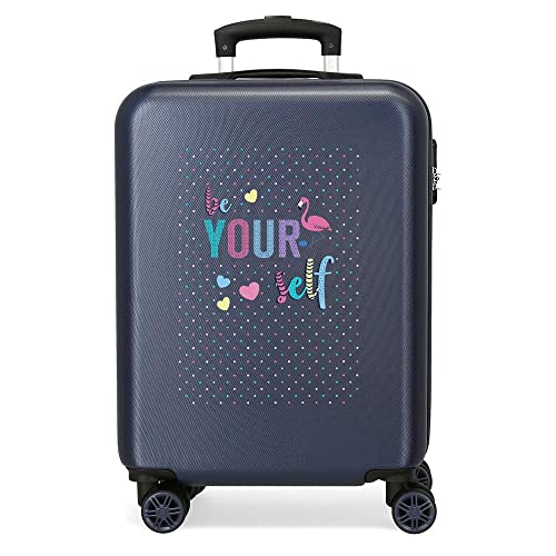 Roll Road Be Yourself Kabinenkoffer Blau 38x55x20 cms Hartschalen ABS Kombinationsschloss 34L 2,6Kgs 4 Doppelräder Handgepäck Roll Road Be Yourself Kabinenkoffer Blau 38x55x20 cms Hartschalen ABS Kombinationsschloss 34L 2,6Kgs 4 Doppelräder Handgepäck von Roll Road