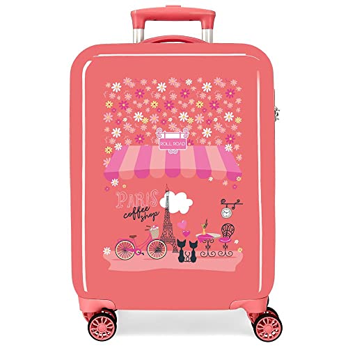Roll Road Coffee Shop Pink Kabinenkoffer 38 x 55 x 20 cm Steifes ABS Seitliches Zahlenschloss 34 L 2 kg 4 Doppelräder Handgepäck Roll Road Coffee Shop Pink Kabinenkoffer 38 x 55 x 20 cm Steifes ABS Seitliches Zahlenschloss 34 L 2 kg 4 Doppelräder Handgepäck von Roll Road