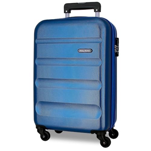 Roll Road Flex Hartschalenkoffer aus ABS, einem Material, seitlicher Kombinationsverschluss, 4 Doppelrollen, Handgepäck, praktischer Innenraum mit einem Fach, blau, Talla única, Koffer Air Europa Roll Road Flex Hartschalenkoffer aus ABS, einem Material, seitlicher Kombinationsverschluss, 4 Doppelrollen, Handgepäck, praktischer Innenraum mit einem Fach, blau, Talla única, Koffer Air Europa von Roll Road