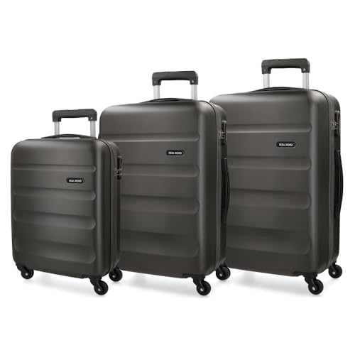 Roll Road Flex Kofferset Grau 55/65/75 cms Hartschalen ABS Kombinationsschloss 182L 4 Räder Handgepäck Roll Road Flex Kofferset Grau 55/65/75 cms Hartschalen ABS Kombinationsschloss 182L 4 Räder Handgepäck von Roll Road