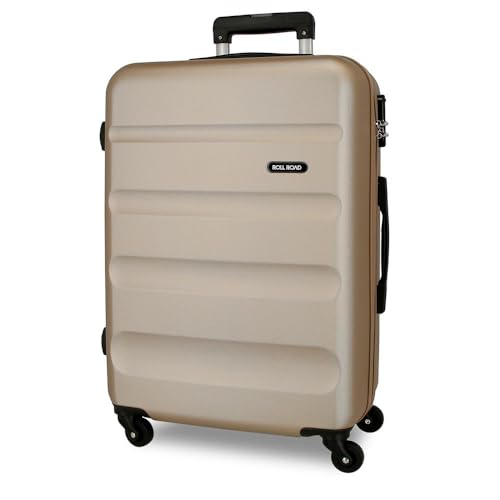 Roll Road Flex Mittlerer Koffer Beige 46x64x23 cms Hartschalen ABS Kombinationsschloss 56L 3,1Kgs 4 Räder Roll Road Flex Mittlerer Koffer Beige 46x64x23 cms Hartschalen ABS Kombinationsschloss 56L 3,1Kgs 4 Räder von Roll Road