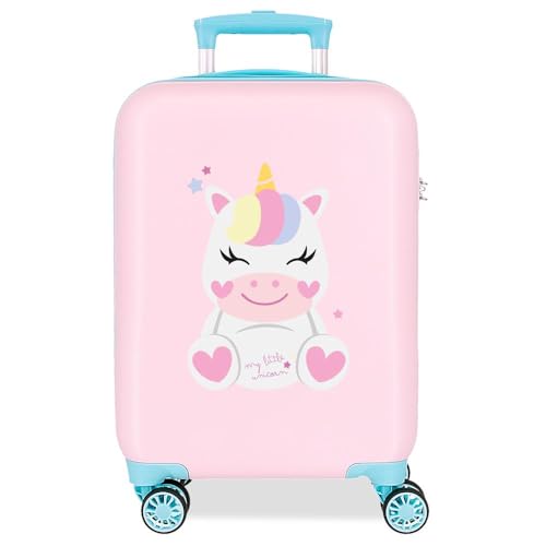Roll Road Happy Pets Kabinenkoffer, Rosa, 33 x 50 x 20 cm, starr, 2 kg, seitlicher Kombinationsverschluss, ABS, 2 kg, 33 l, Handgepäck, Rosa, Talla única, Kabinenkoffer Roll Road Happy Pets Kabinenkoffer, Rosa, 33 x 50 x 20 cm, starr, 2 kg, seitlicher Kombinationsverschluss, ABS, 2 kg, 33 l, Handgepäck, Rosa, Talla única, Kabinenkoffer von Roll Road
