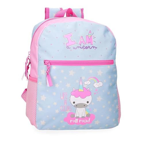 Roll Road I Am a Unicorn Schulrucksack, anpassbar an Trolley, Blau, 27 x 33 x 11 cm, Polyester, 9,8 l, blau, Schulrucksack, anpassbar an Trolley Roll Road I Am a Unicorn Schulrucksack, anpassbar an Trolley, Blau, 27 x 33 x 11 cm, Polyester, 9,8 l, blau, Schulrucksack, anpassbar an Trolley von Roll Road