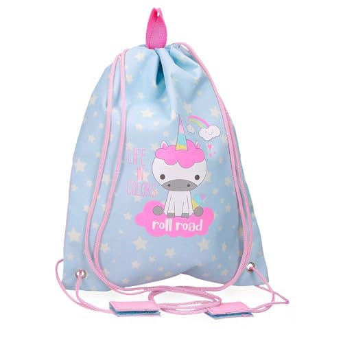 Roll Road I Am a Unicorn Snacktasche, Blau, 27 x 34 cm, Polyester, blau, Snacktasche von Roll Road